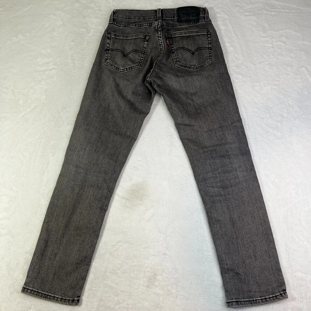 Levis 511 Jeans 28x30 (Fit 26x28)‎ Black Denim Pant Slim Fit Dark Casual Western